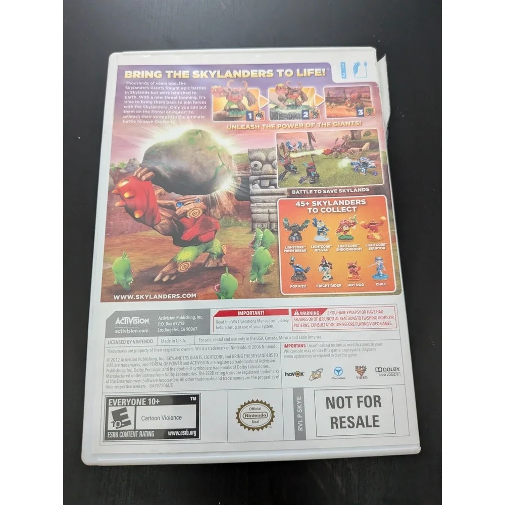 Skylanders: Giants (Nintendo Wii) Tested Video Game nFR‎ Edition